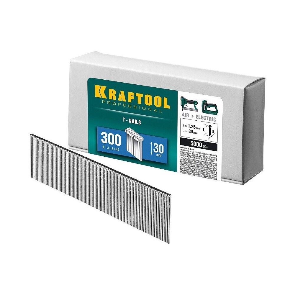 Гвозди для нейлера Kraftool тип 300 40 мм 5000 шт. 31785-40