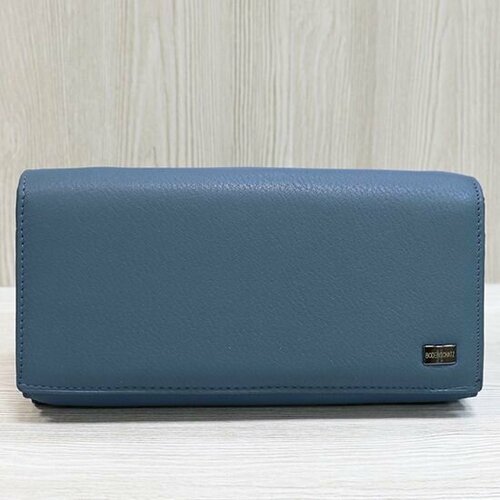 Кошелек , фактура гладкая, голубой