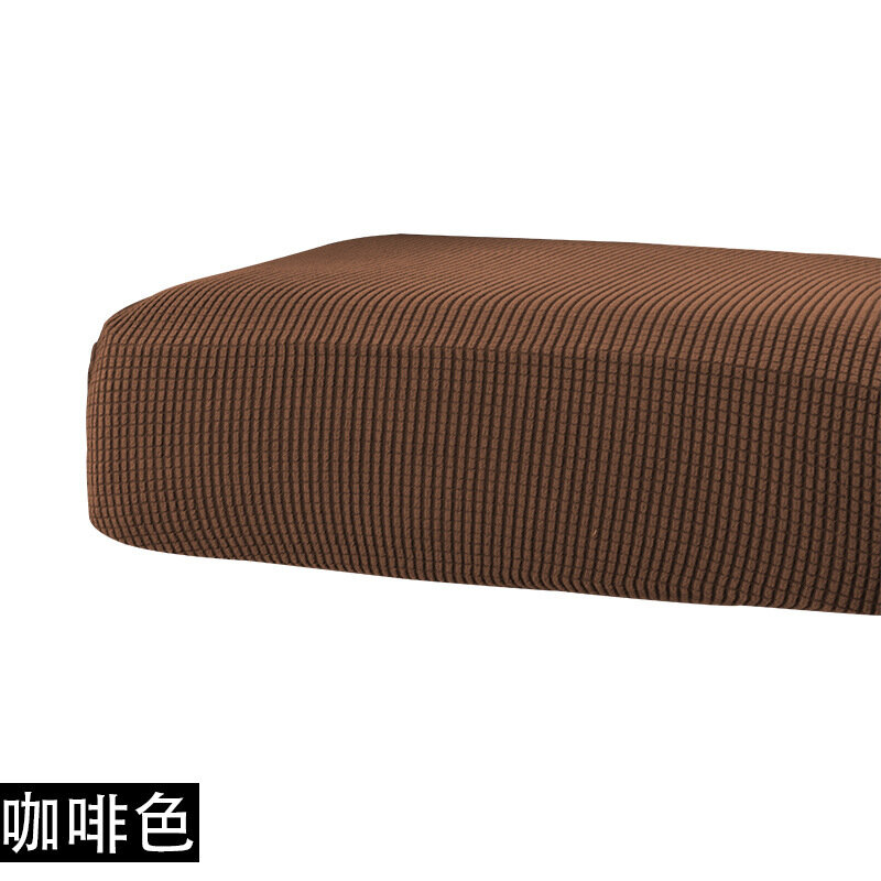 фото Чехол для диванной подушки, жаккардовый, стрейч, защитный, кофейный, 160-190х75-95 см