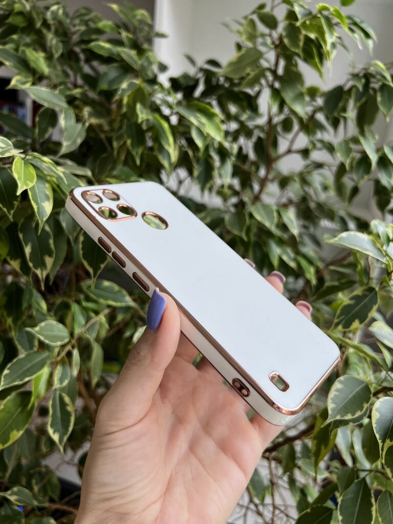 Чехол на Realme C21Y и С25Y / Реалми С21У и С25У силиконовый inli (Белый) — фото 1