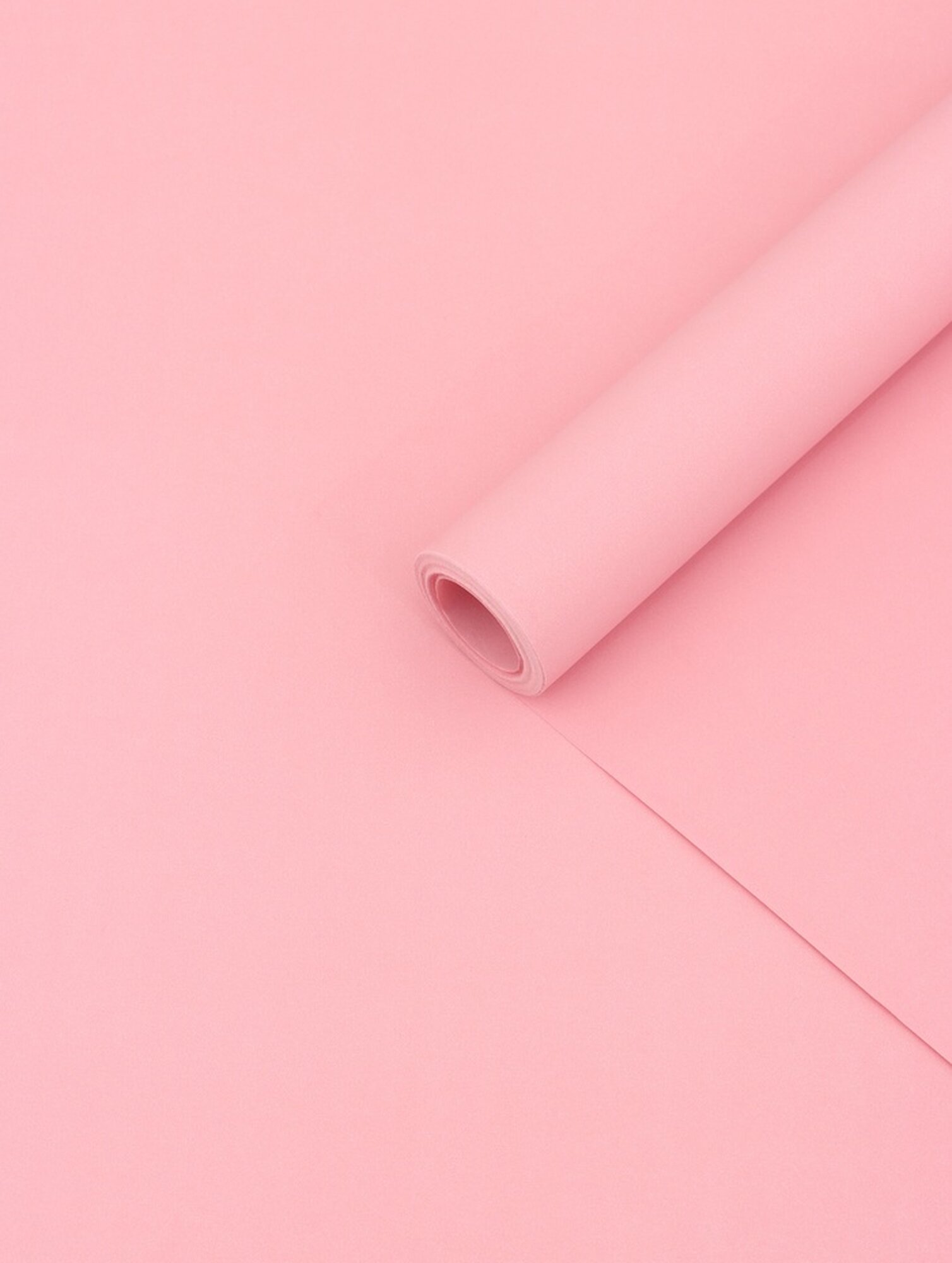 Бумага упаковочная крафт, двусторонняя, розовый 0,68 х 10±5% м 10968651