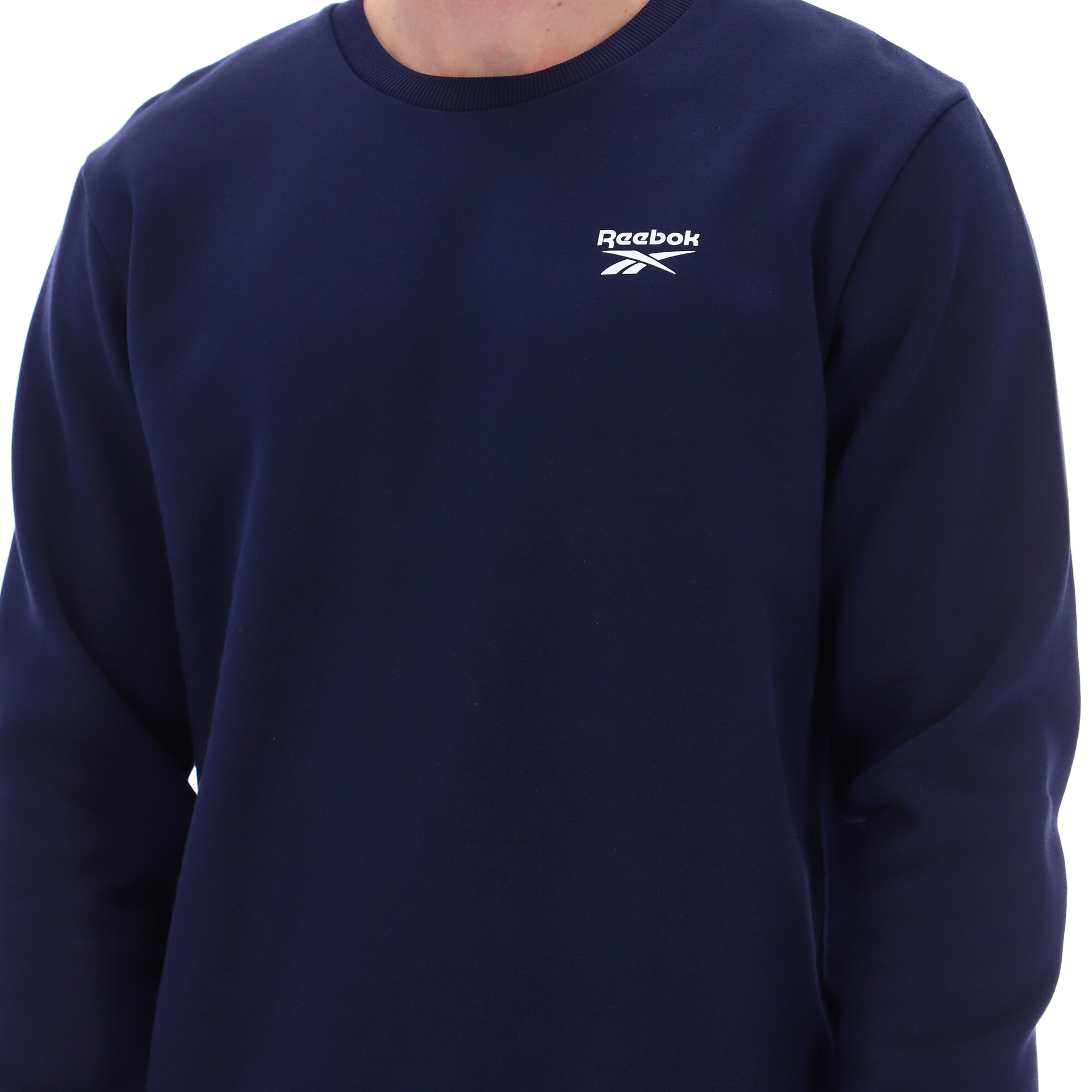 Свитшот спортивный Reebok KAI SMALL LOGO CREWNECK SWEATSHIRT, размер M INT, , синий — фото 1