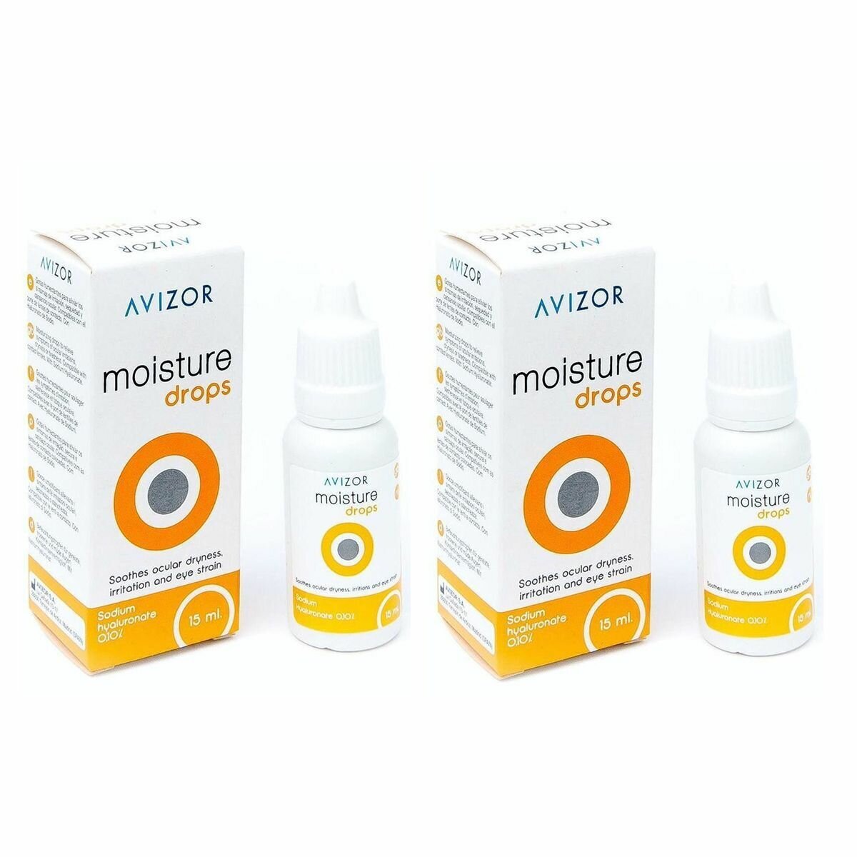 Avizor Moisture Drops гл. капли фл., 15 мл, 2 уп.