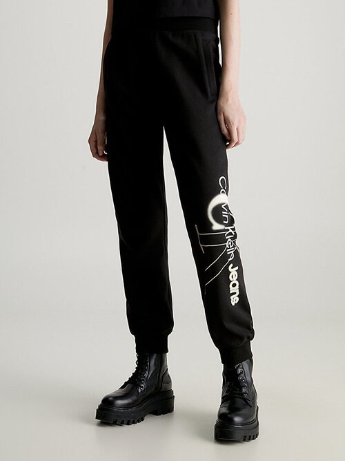 Брюки Calvin Klein Jeans, размер M, черный