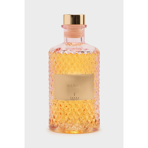 Диффузор TONKA perfumes т00000484, аромат berry, стакан розовый 350 мл интерьер цвет бесцветный