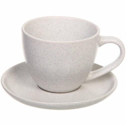 Чайная пара керамическая «Stone» (кружка 250мл+блюдце)