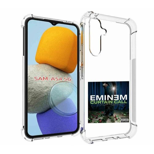 чехол mypads eminem curtain call the hits для samsung galaxy xcover 5 задняя панель накладка бампер Чехол MyPads Eminem CURTAIN CALL, THE HITS для Samsung Galaxy A54 задняя-панель-накладка-бампер