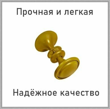 Ручка-стяжка для дверей Трибатрон бронзовый металлик - фото №2