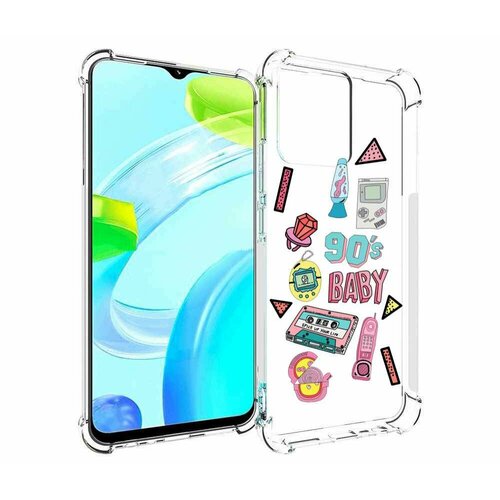Чехол MyPads гаджеты 90х для Tecno Phantom X2 задняя панель накладка бампер