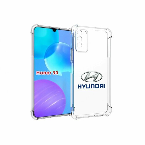 Чехол MyPads hyundai 4 мужской для Huawei Honor 30 Lite задняя панель накладка бампер