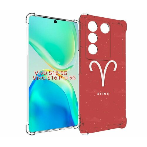 Чехол MyPads знак-зодиака-овен-5 для Vivo S16 5G / S16 Pro 5G / V27 / V27 Pro задняя-панель-накладка-бампер