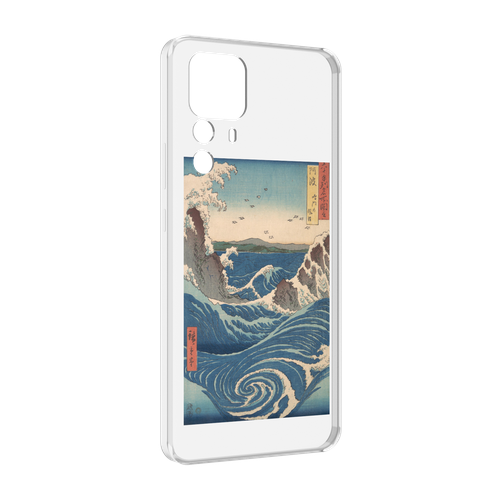 Чехол MyPads картинка волны водоворот для Xiaomi 12T Pro задняя-панель-накладка-бампер