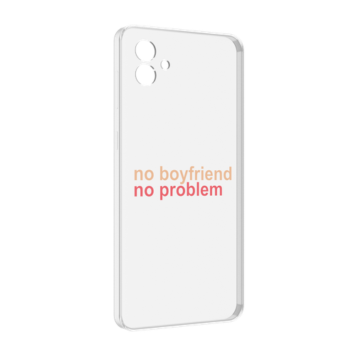 Чехол MyPads нет-парня-нет-проблем для Samsung Galaxy M04 задняя-панель-накладка-бампер