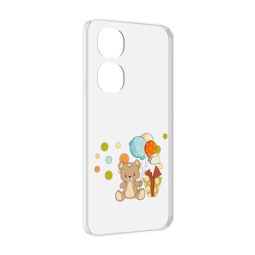 Чехол MyPads медвеженок с подарком для Vivo Y100 задняя-панель-накладка-бампер