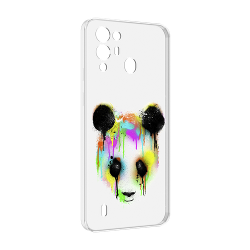 Чехол MyPads Радужная панда для Blackview A55 Pro задняя-панель-накладка-бампер