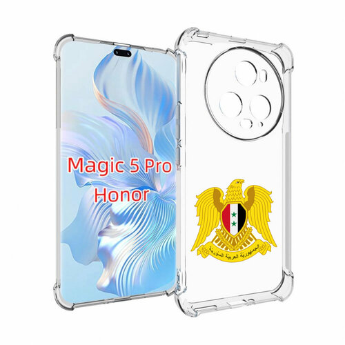 Чехол MyPads герб-сирии для Honor Magic 5 Pro задняя-панель-накладка-бампер чехол mypads герб грузии для honor magic 5 pro задняя панель накладка бампер