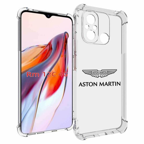 Чехол MyPads Aston-Martin мужской для Xiaomi Redmi 12C / Poco C55 задняя-панель-накладка-бампер