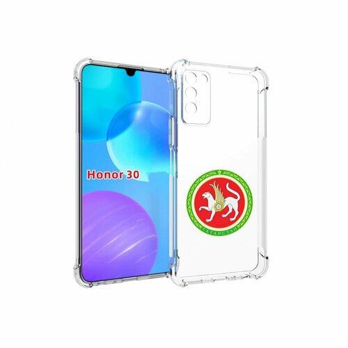 Чехол MyPads герб-татарстан-казань для Huawei Honor 30 Lite задняя-панель-накладка-бампер
