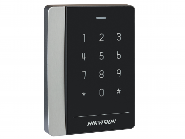 Считыватель Mifare карт с сенсорной клавиатурой Hikvision DS-K1102AMK