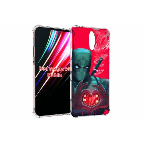 Чехол MyPads дедпул-в-сердце для ZTE Nubia Red Magic 1 5G задняя-панель-накладка-бампер чехол mypads дедпул в сердце для zte nubia z40 pro задняя панель накладка бампер