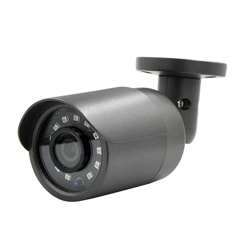 Камера видеонаблюдения премиум класса IP цилиндрическая 3 МП серая