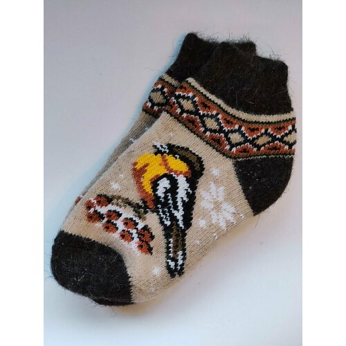 фото Носки рассказовские варежки, размер 36/40, белый, серый, оранжевый, черный, бордовый, желтый