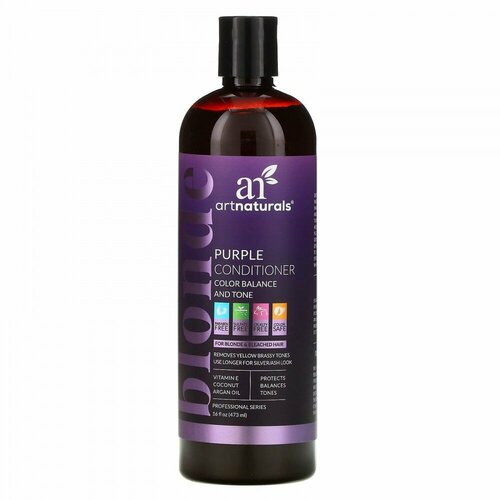 Artnaturals, кондиционер для волос Blonde Purple, баланс цвета, 473 мл (16 жидк. унций)