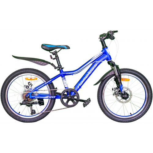 Детский велосипед Nameless J2200D 20, синий/белый, рама 11 велосипед nameless 20 s2300d черный оранжевый 11 2020 универс рама