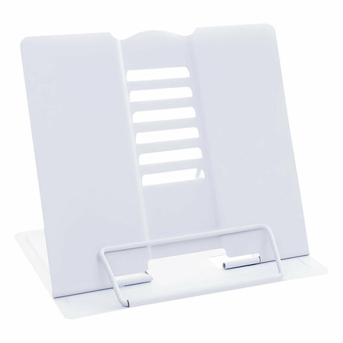 Подставка для книг СТАММ, металлическая, регулируемый угол наклона, белая подставка для книг стамм металлическая регулируемый угол наклона белая