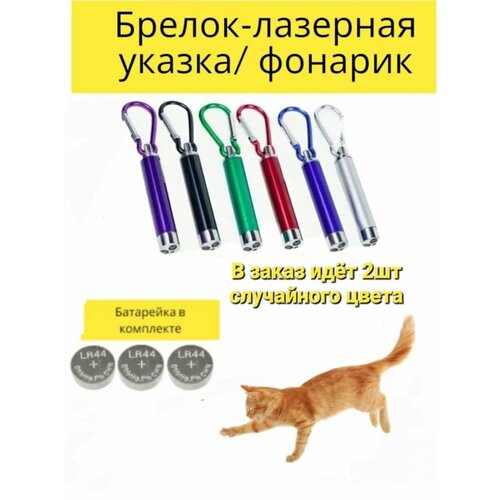 игрушка дразнилка для кошек и лазерная указка Лазерная указкa для игры с кошками и собаками 2шт