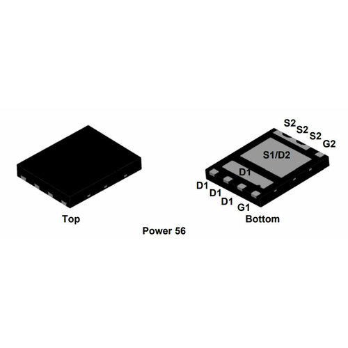 Микросхема FDMS7700S N-Channel MOSFET 30V 30A POWER56 микросхема fdms7600as n channel mosfet 30v 30a power56