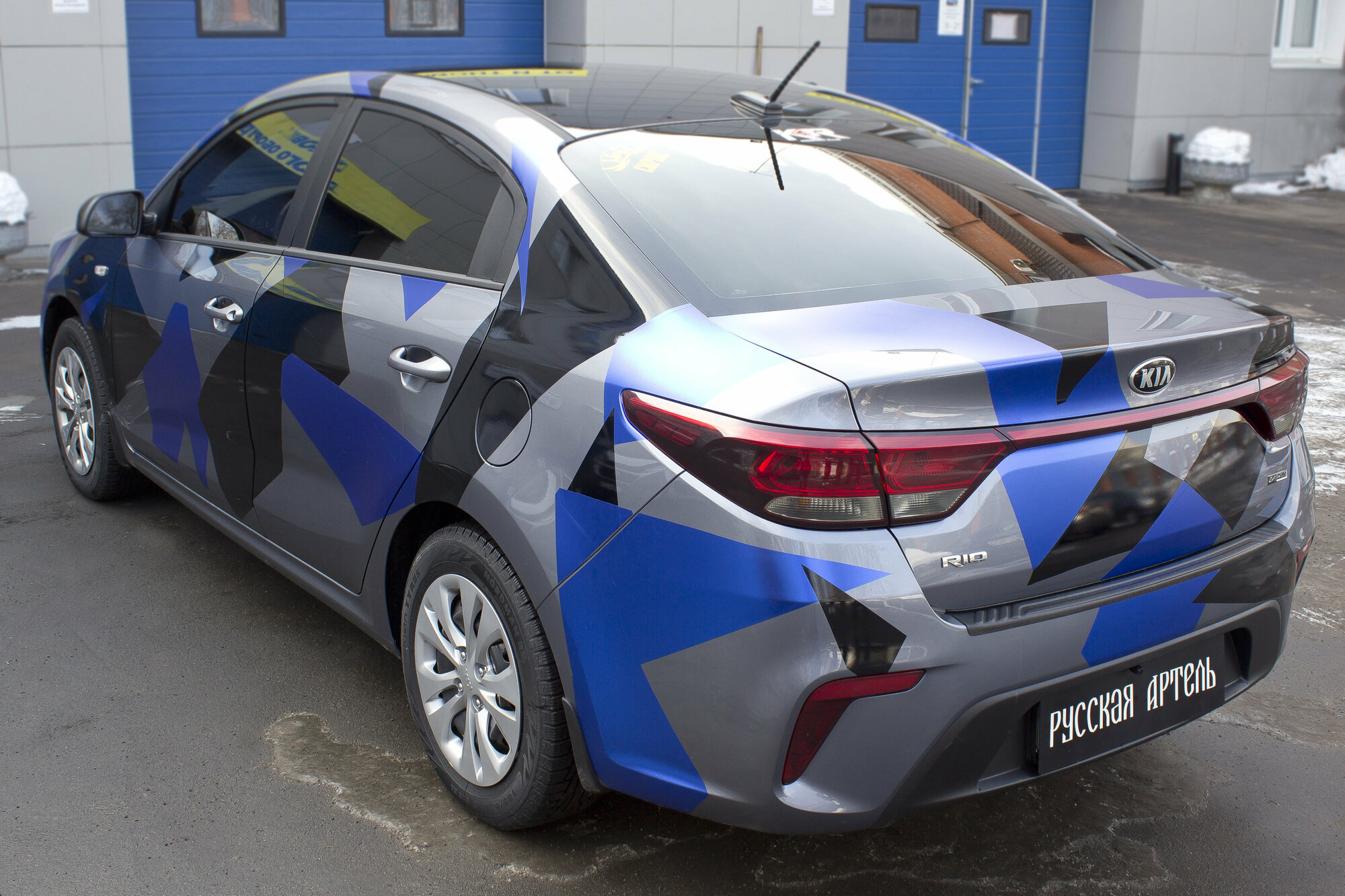 Накладка на задний бампер KIA Rio IV с 2017 - 2019 (дорестайлинг) — фото 3