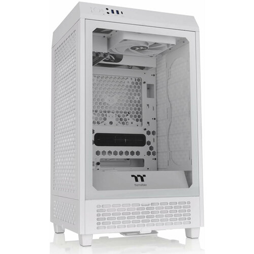 Thermaltake Корпус Thermaltake The Tower 200 белый без БП miniITX 11x120mm 5x140mm 2xUSB3.0 1xUSB3.1 audio bott PSU