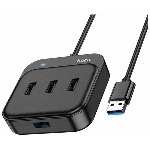 Переходник Hoco HB31 концентратор 4 в 1 USB to USB 30USB 203 черный 02m 69000₽
