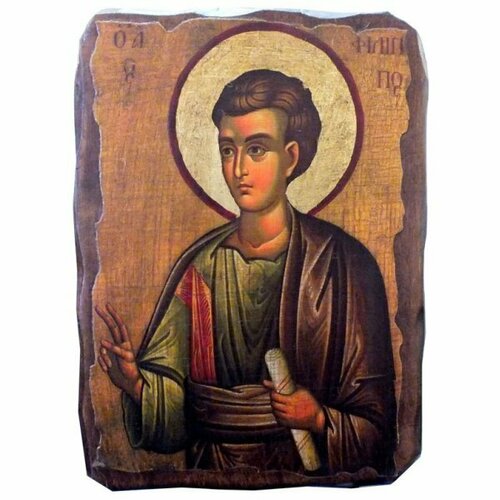 Икона Филипп Апостол под старину (13 х 17,5 см), арт IDR-583
