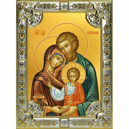 Икона Святое Семейство 18 х 24 со стразами, арт вк-5580