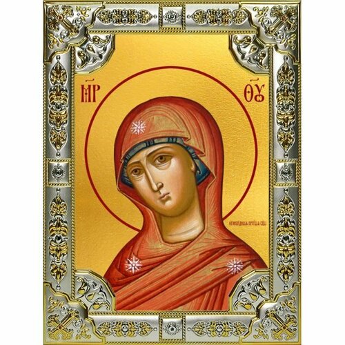 Икона Божья Матерь Огневидная 18 х 24 со стразами, арт вк-5073