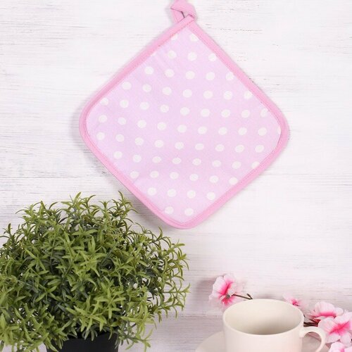 Прихватка 18х18 см, микс, бязь 140г/м², 100% хлопок