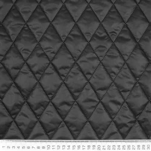 Курточная ткань Стежка ромбы Черный оникс курточная ткань стежка ромбы черный оникс
