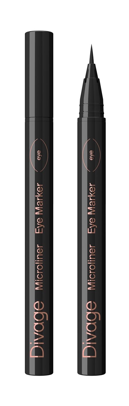 Подводка-фломастер для глаз Divage Microliner Eyeliner 0,4 мл .