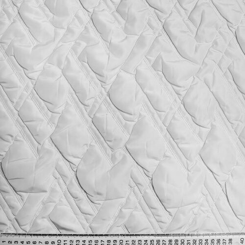 Курточная ткань Стежка ромбы белоснежная курточная ткань стежка ромбы черный оникс