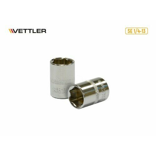 vettler головка 6 гранная 1 2dr 11 мм vettler VETTLER Головка 6-гранная 1/4DR 13 мм (VETTLER)