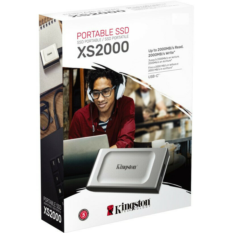 SSD диск Kingston USB 32 4Tb SXS2000/4000G XS2000 18" серый SXS2000/4000G