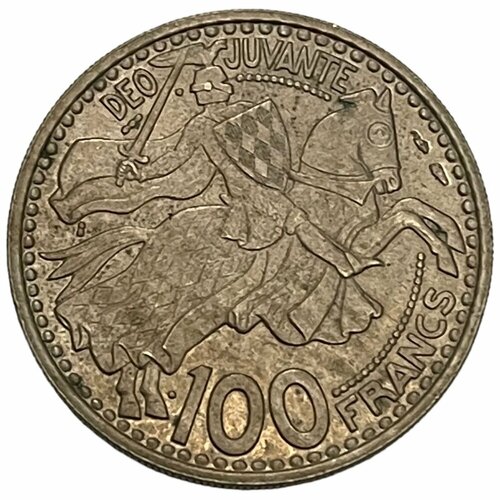 Монако 100 франков 1950 г. монако 5 франков 1945 г 2