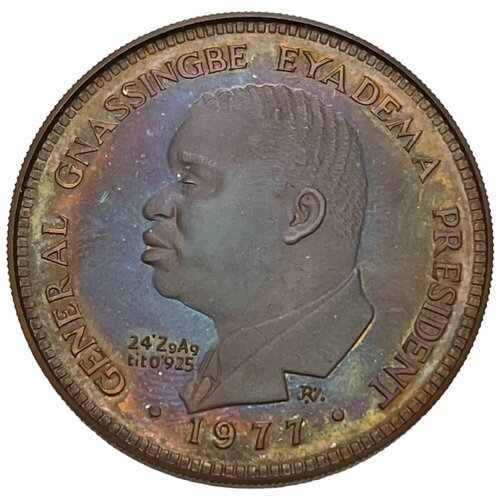 Того 5000 франков 1977 г. (10 лет генерал Гнассингбе Эйадема на посту президента) (Проба)