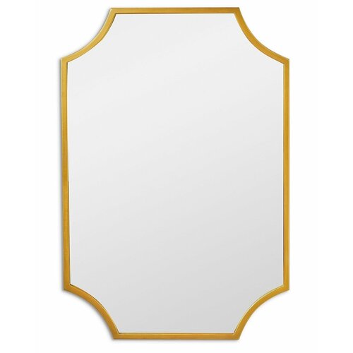 Зеркало Lyra Gold в тонкой раме Svart Art-zerkalo