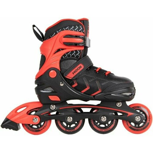 фото Коньки роликовые раздвижные hook 2021 tech team 692105 m (34-37) красный techteam