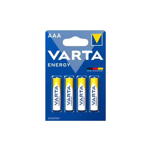 VARTA Батарейка Varta ENERGY LR03 AAA BL4 Alkaline 1.5V (4103) (4/40/200) батарейка aaa lr03 varta energy 1 5v 4 шт в блистере