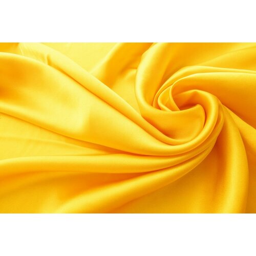Ткань ткань атлас желтый