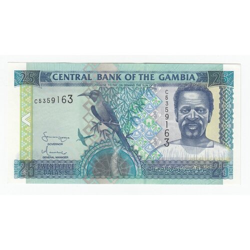 Гамбия 25 даласис ND 2006 г. банкнота номиналом 100 даласи 2006 2013 годов гамбия